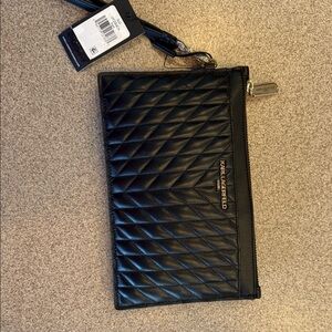 Karl Lagerfeld Black Quilted Pouch
